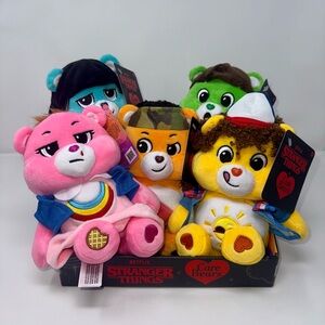 Netflix Stranger Things x Care Bears Fun Size 9 Inch Plush Complete Set Of 5 New